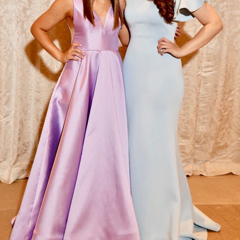 Sherri Hill Lilac Size 10 Dress - Picture 8 of 9